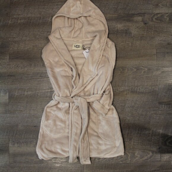 NWT UGG MIRANDA MOONBEAM HOODED PLUSH BATH ROBE - Picture 2 of 6